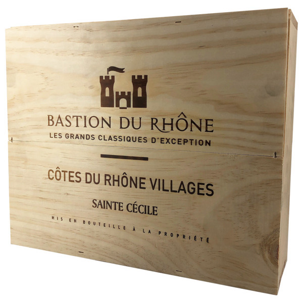BASTION DU RHÔNE COFFRET DE 3 BOUTEILLES AOP CÔTES DU RHÔNE VILLAGES SAINTE CÉCILE
 code EAN 3760093635196 