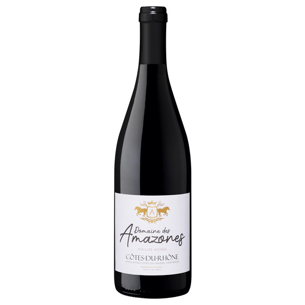 DOMAINE DES AMAZONES AOP CÔTES DU RHÔNE ROUGE
 code EAN 3760093636476 