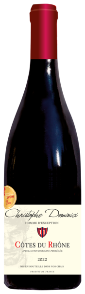 CHRISTOPHE DOMINICI AOP CÔTES-DU-RHÔNE ROUGE
CHRISTOPHE DOMINICI code EAN 3760093638418 