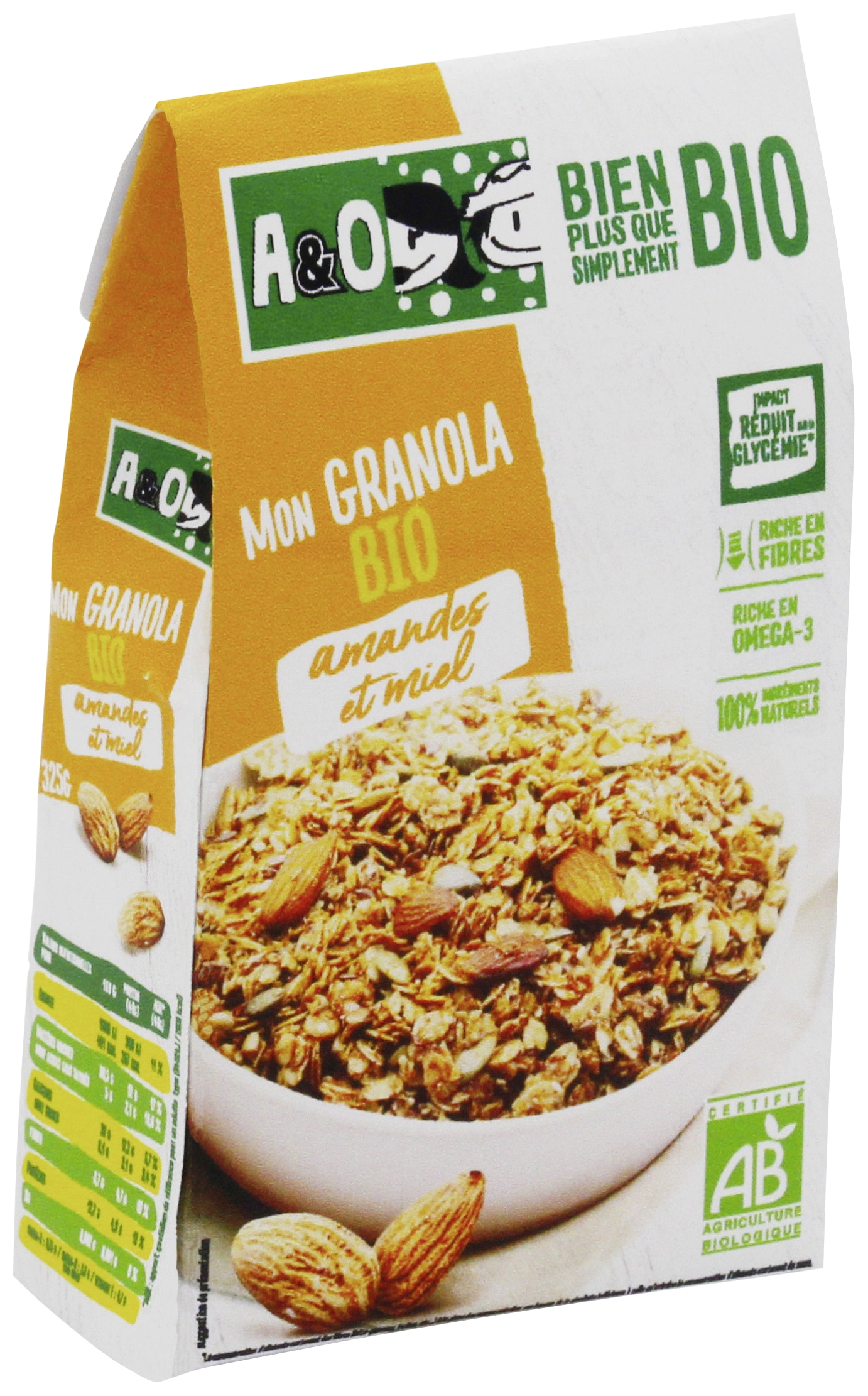 Granola bio amandes et miel