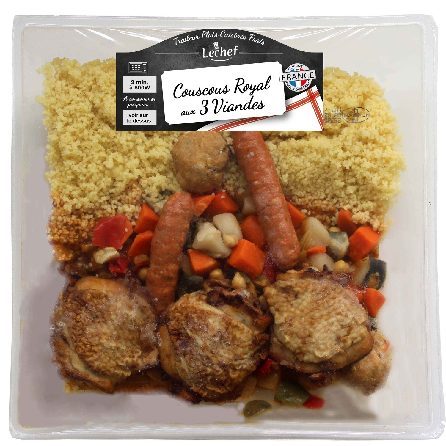 Plat cuisiné couscous 
