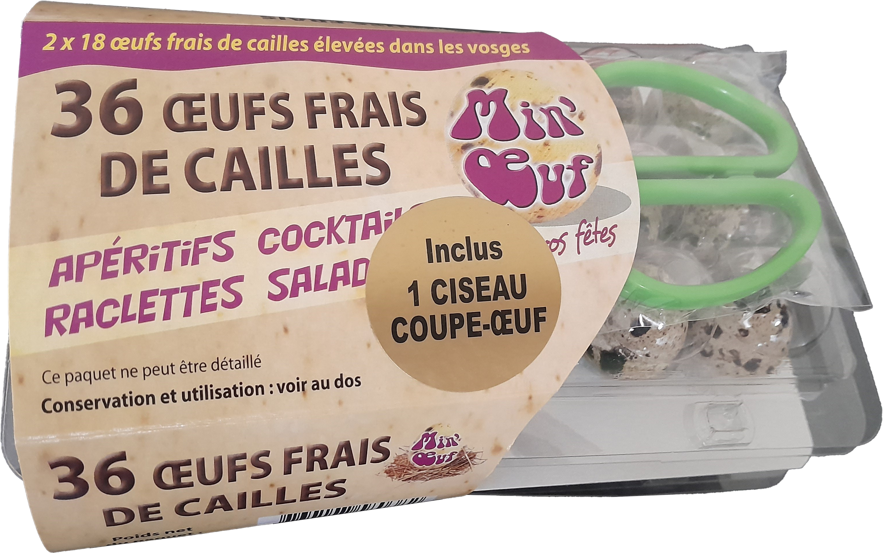 LA CAILLE DES VOSGES ŒUFS DE CAILLE code EAN 3760107580382 