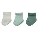TROIS KILOS SEPT Lot de 3 paires de chaussettes 0-6 mois Sapin-Ecru-Sauge code EAN 3760108721739 