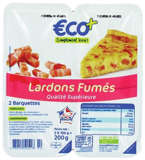LARDONS FUMÉS QUALITÉ SUPÉRIEURE