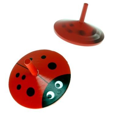 Jouet Toupie colorées en bois vernis Diamètre 5...