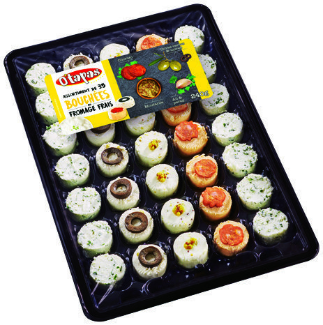 ASSORTIMENT DE 35 BOUCHÉES AU FROMAGE FRAIS “O’TAPAS” 3760112650155 (3760112650155)