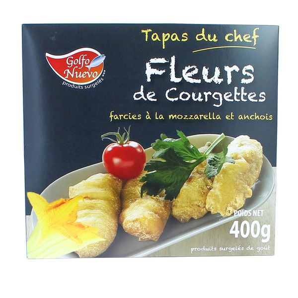 FLEURS DE COURGETTES FARCIES 
