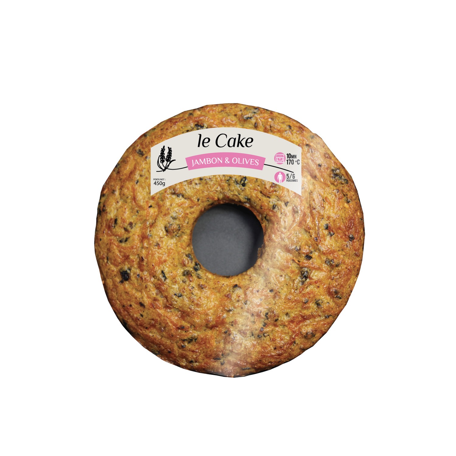 LES APEROS DE PASO Cake rond jambon olive PASO code EAN 3760114579782 