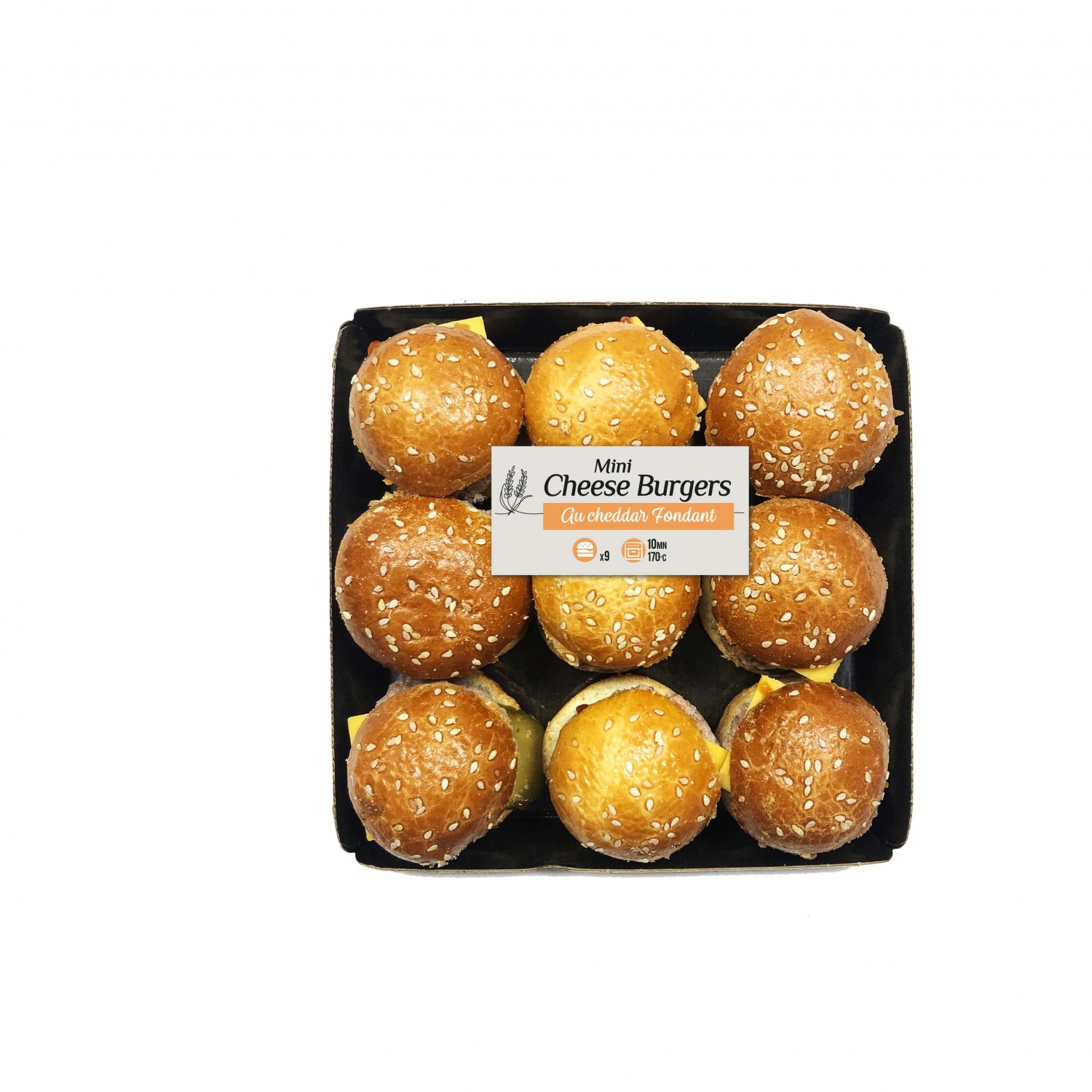 Plateau de cheese burger X9 PASO 3760114579829 LES APEROS DE PASO Plateau de cheese burger X9 PASO 3760114579829 LES APEROS DE PASO