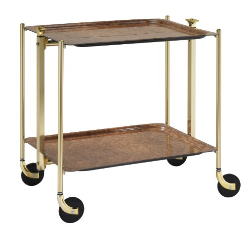 Textable 500251651 table roulante 2 étages loup...