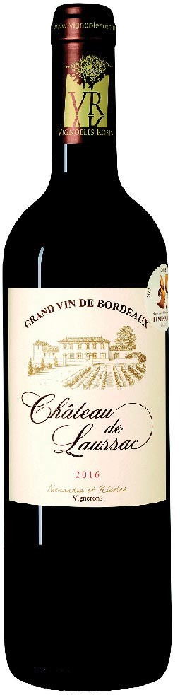 AOP(1) CASTILLON CÔTES DE BORDEAUX CHÂTEAU DE LAUSSAC 2016. 3760118283630 (3760118283630)