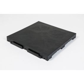  Dalle de terrasse clipsable L. 40 cm x l. 40 cm x Ep. 4,1 cm graphite code EAN 3760122810099 