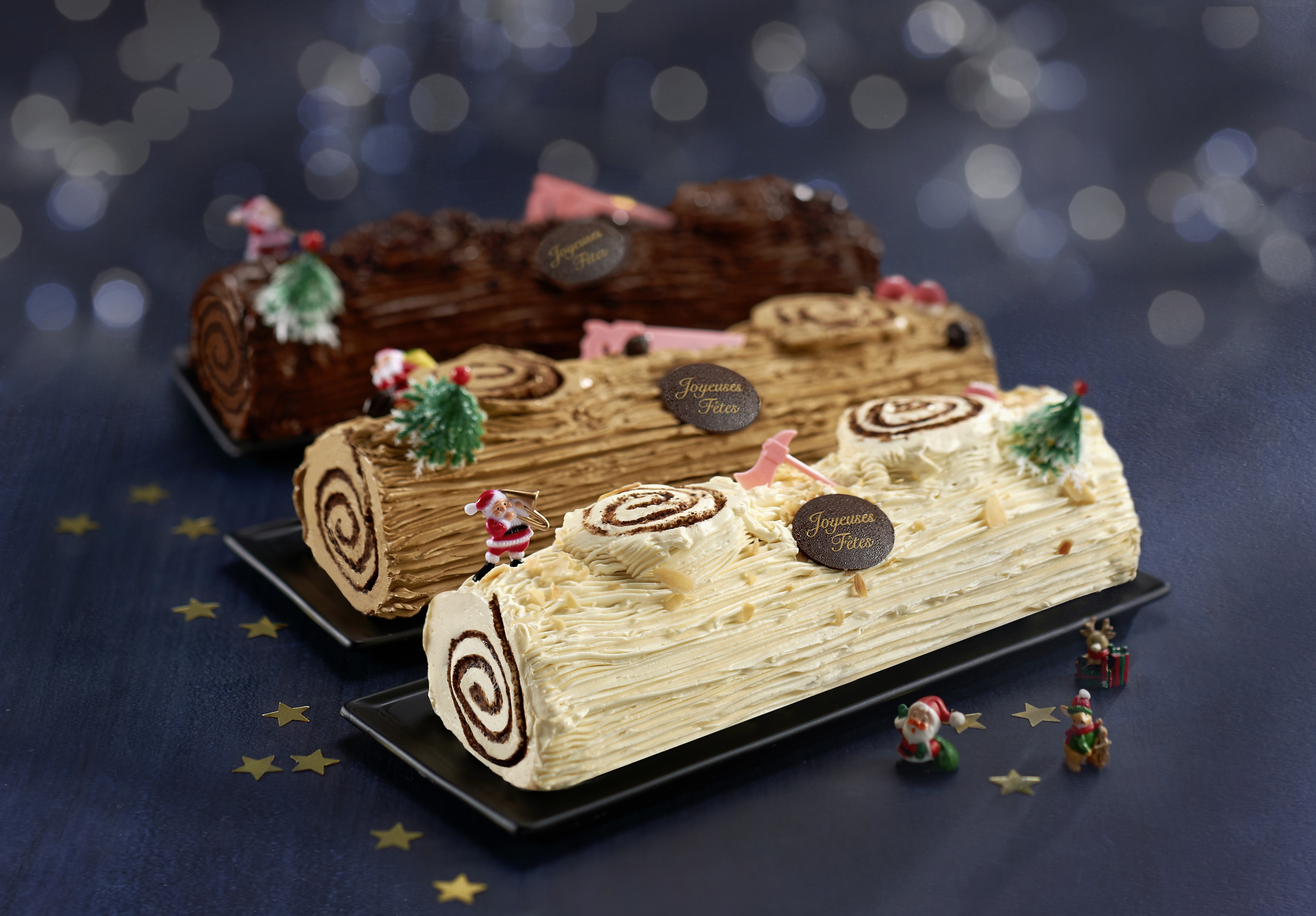 Bûche crème au beurre chocolat 6 parts  3760122882751 (3760122882751)