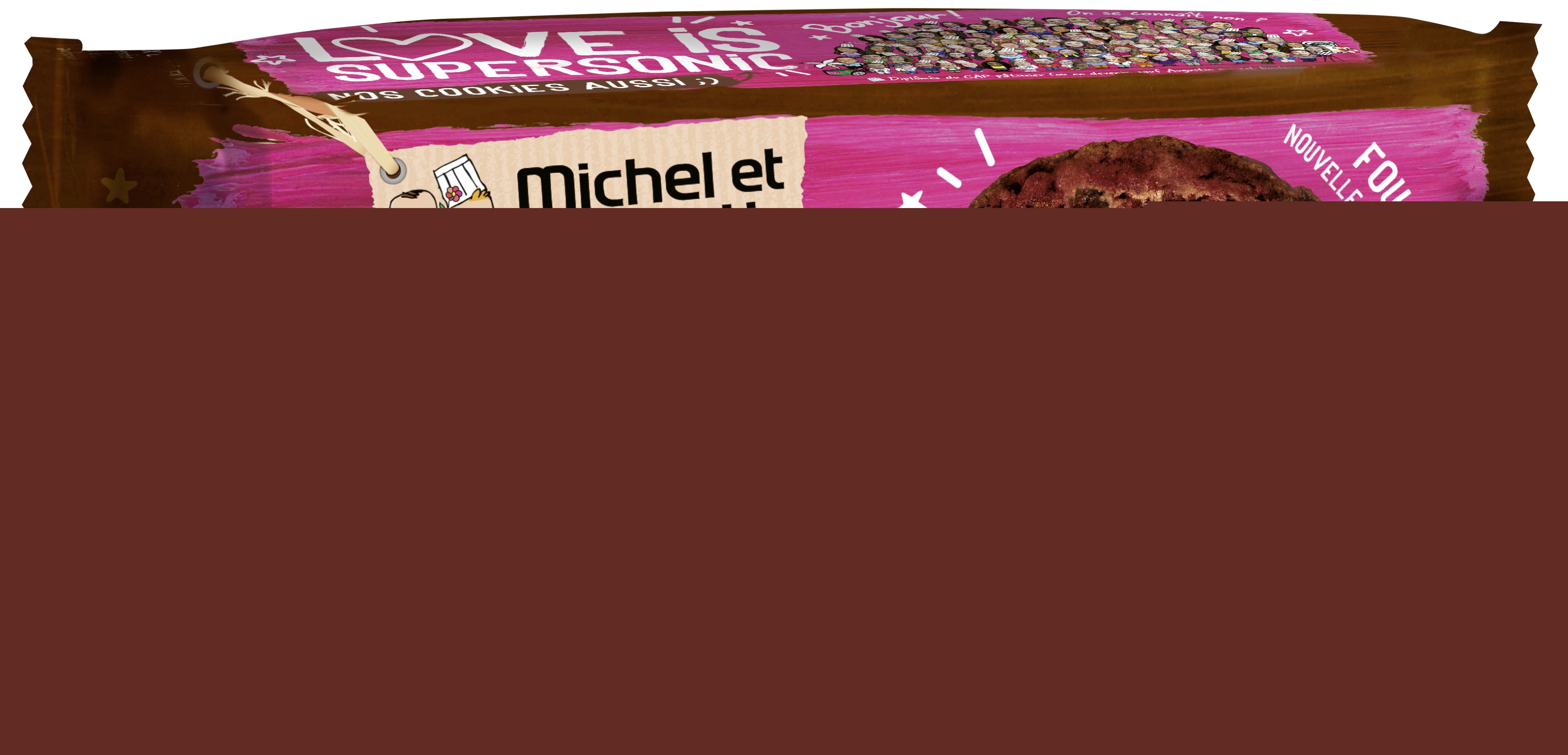 Super cookies cœur fondant au chocolat noir et ...