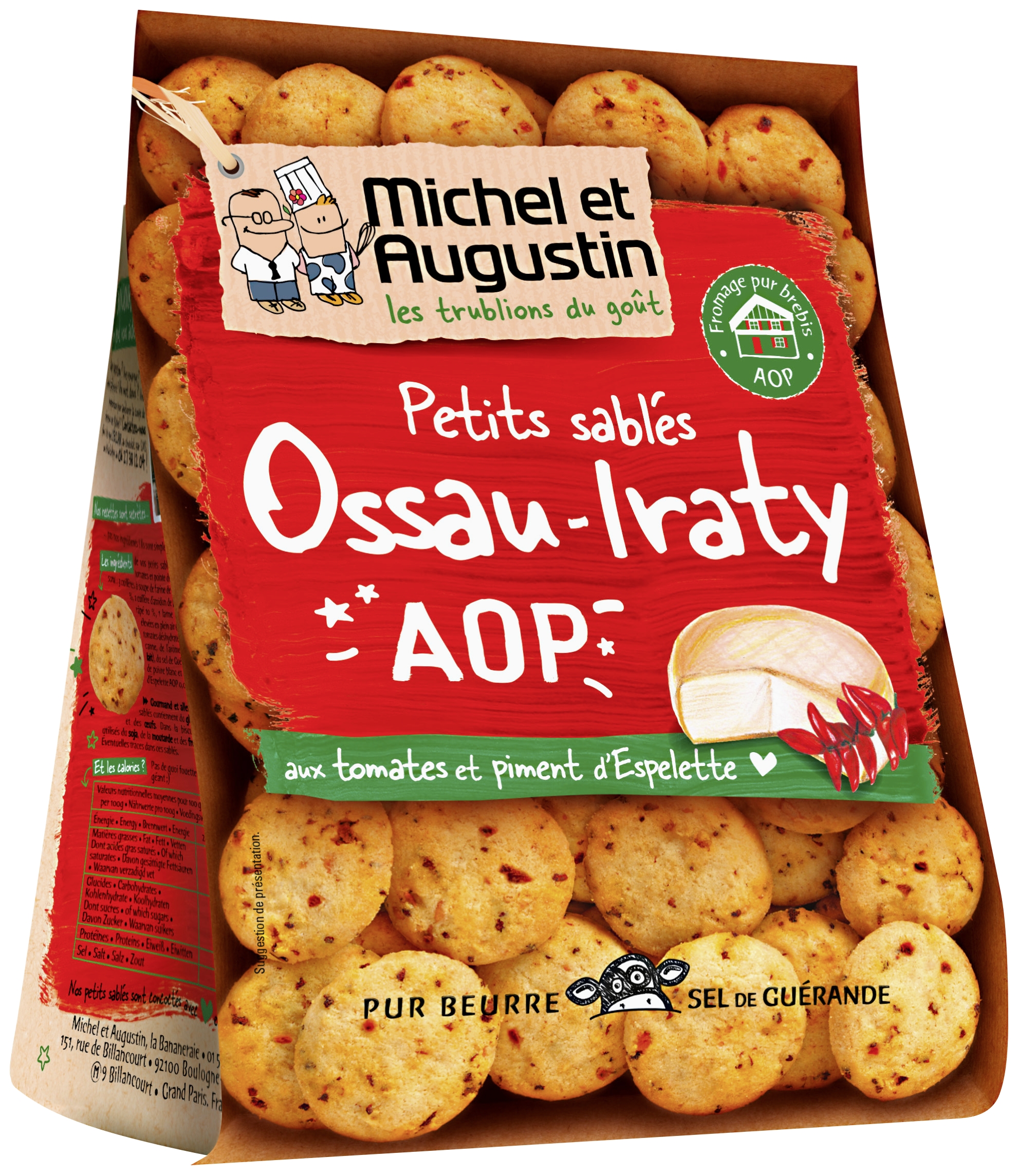 Petits sablés Ossau-Iraty A.O.P. aux tomates et...