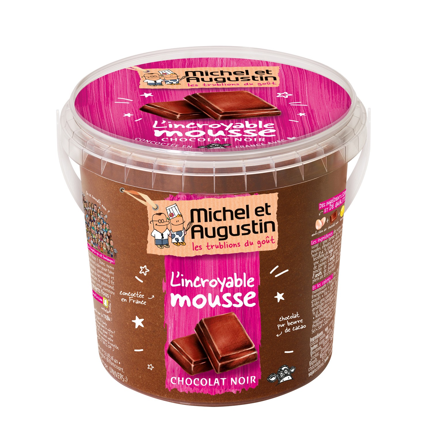 Dessert mousse chocolat noir MICHEL ET AUGUSTIN