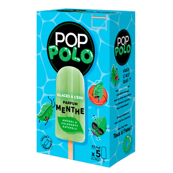 BÂTONNETS GLACES À L'EAU PARFUM MENTHE 
