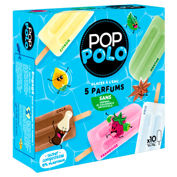 BÂTONNET GLACE À L'EAU MULTI PARFUMS X10 

