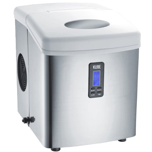 Kb15 machine à glaçon blanc/inox