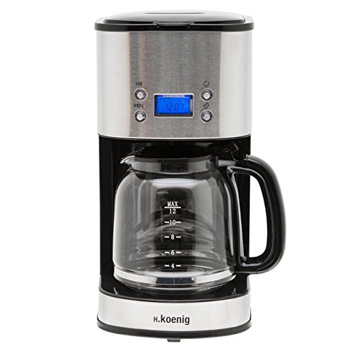 H. Koenig MG30 Cafetiere Programmable Argent 1,8 L
