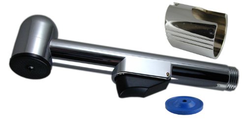 Bricoperl Dcn 6 st douchette 1 jet hygiène pour bidet/wc shataff éco 6 l/min chrome/noir 3760126194447 (3760126194447)