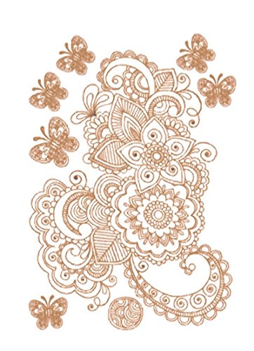 Transfert thermocollant - Arabesque cuivrée - A...