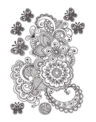 Transfert thermocollant - Arabesque noire - A4 ...