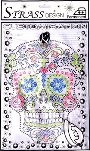 Transfert thermocollant clou et strass - Tête d...