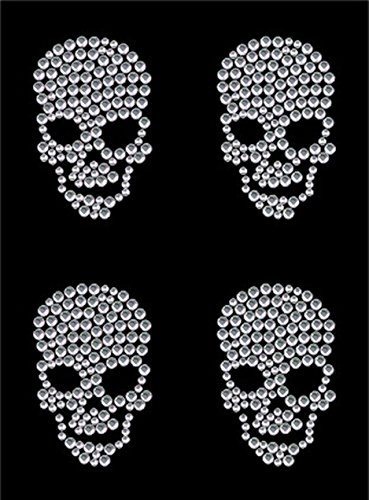 Transfert strass thermocollant - Têtes de mort ...