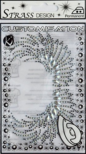 Transfert thermocollant clou et strass - Aile d...