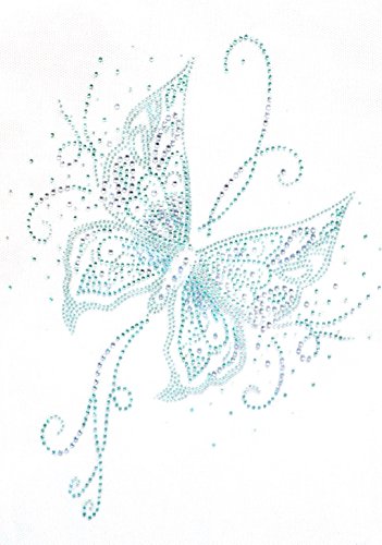 Transfert thermocollant clou et strass - Papill...