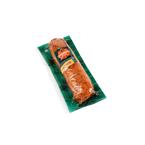 CHAPUIS SALAISONS DE MORTEAU SAUCISSE FUMÉE AU CUMIN 
 code EAN 3760132900230 
