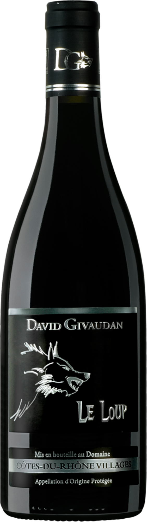 DAVID GIVAUDAN AOP CÔTES DU RHÔNE VILLAGES ROUGE - DAVID GIVAUDAN "LE LOUP" 2024 code EAN 3760146480391 