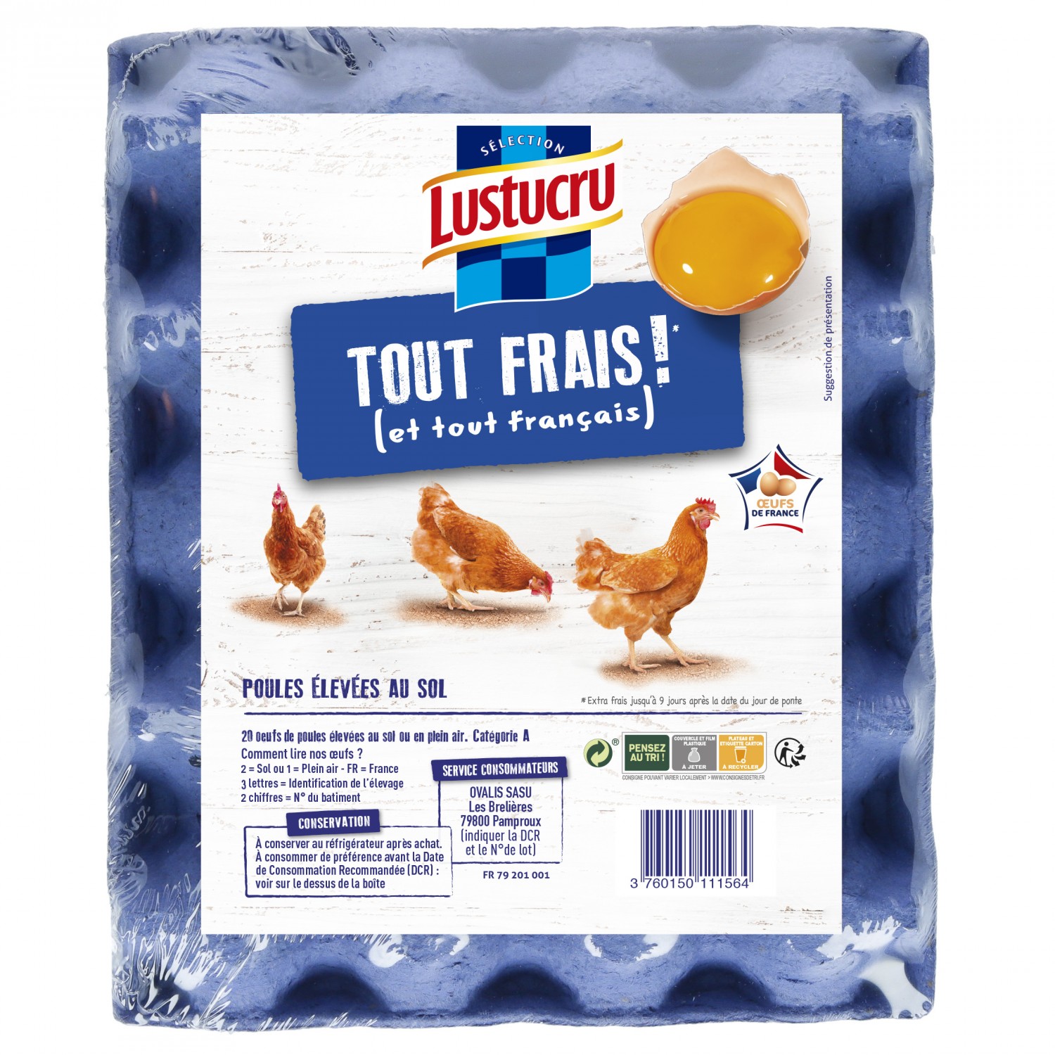 Oeufs Tout frais ! LUSTUCRU