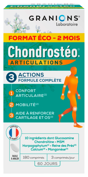  Granions Gammes Décontractant Musculaire, Chondrostéo, Hydrop Et Foucaud code EAN 3760155218435 