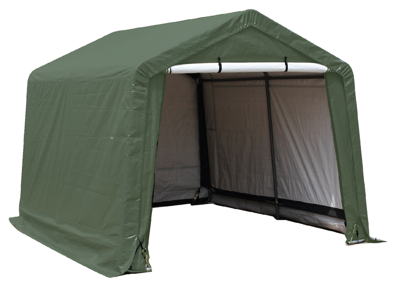 ABRI EN TOILE RENFORCEE TOIT 2 PENTES 9,30 M2 H...