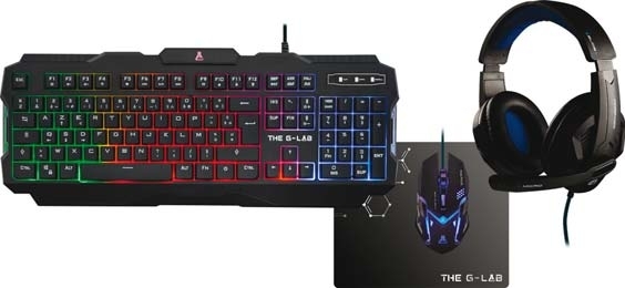 Pack Gaming 4 EN 1 COMBO ARGON 3760162062885 THE GLAB Pack Gaming 4 EN 1 COMBO ARGON 3760162062885 THE GLAB