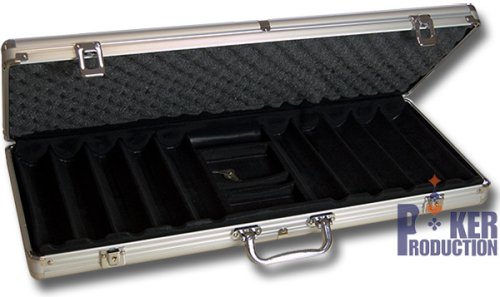 Mallette alu, fond plastique : 650 jetons