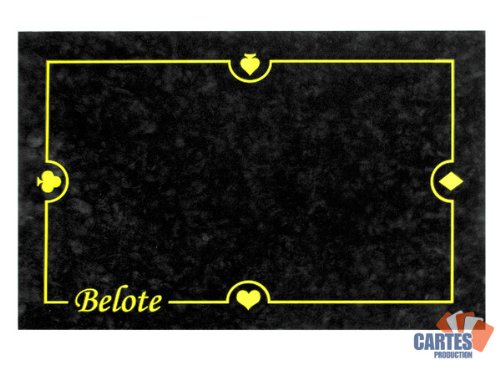 Tapis Belote CARTES PRODUCTION (60/40 cm) Noir