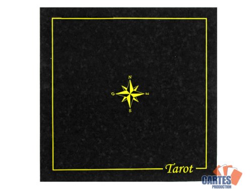 Tapis Tarot CARTES PRODUCTION (60/60 cm) Noir