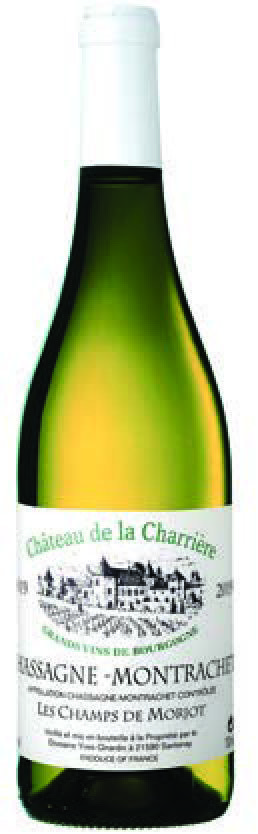  AOP(1) CHASSAGNE-MONTRACHET LES CHAMPS DE MORJOT CHÂTEAU DE LA CHARRIÈRE 2019. code EAN 3760165608080 