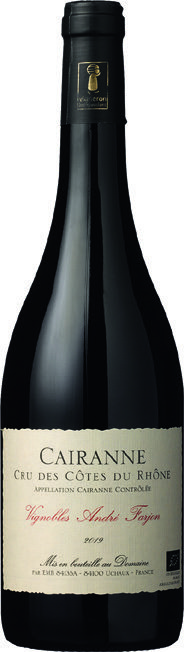  AOP CAIRANNE BIO VIGNOBLE ANDRE FARJON  2019 code EAN 3760166191178 
