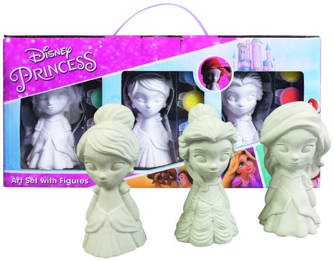 COFFRET DE 3 PERSONNAGES À PEINDRE 3760167606688 disneyprincesscroisentesrevesprincesse