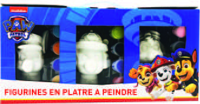 La pat patrouille COFFRET DE PERSONNAGES À PEINDRE
