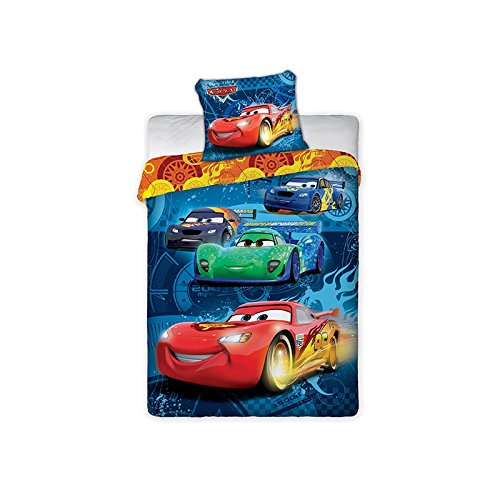Parure de lit Cars Disney - Housse de couette r...