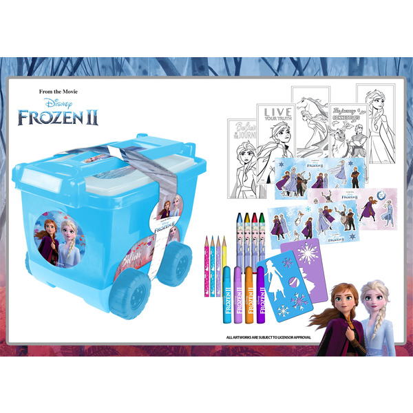 Chariot de coloriage La Reine des neiges
