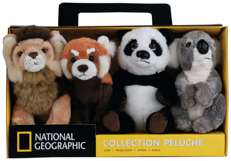  SET DE 4 PELUCHES 20 CM National Geographic National Geographic  3760167630515