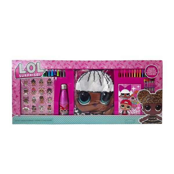 DISNEY Megaset coloriage plaid + gourde LOL code EAN 3760167656065 