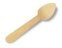 100 petites cuillères jetables biodegradables e...