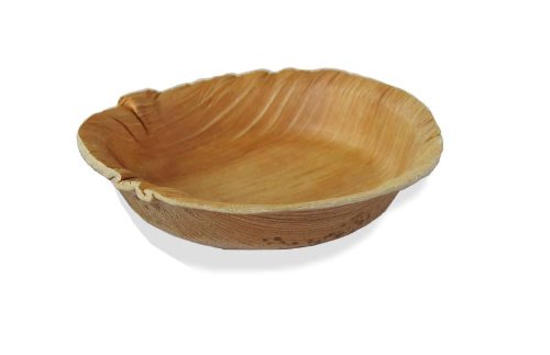 25 assiettes coupelles palmier rondes biodégrad...